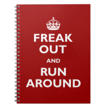 Freak Out and Run Around Notebook