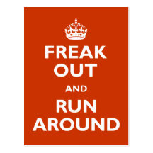 Freak Out & Run Around Post Cards