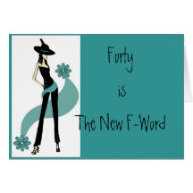 Freakin' Fabulous 40th Birthday Card for Women