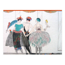Freather French Fashion Post Cards