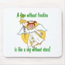 Freckled Face Angel Mouse Pads