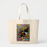 Freckles in Butterflies - Tux Kitty Cat Canvas Bag