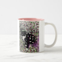 Freckles in Flowers I - Tux Cat mugs
