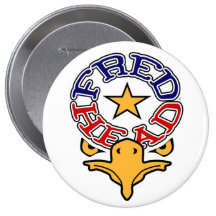 Fred Head Eagle 4" Button (Huge)