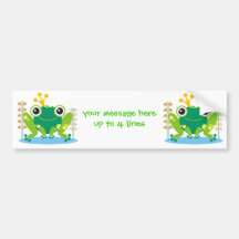 fred the froggy bumper sticker