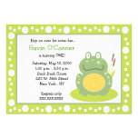 Freddy the Frog Froggy Birthday 5x7 Invitations