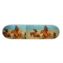Frederic Remington's The Buffalo Runners (1909) Custom Skate Board