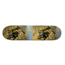 Frederic Remington's The Indian Trapper (1889) Skate Board