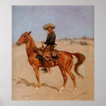 Frederic Remington's The Puncher (1895) Print