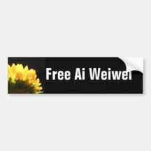 "Free Ai Weiwei" Bumperstickers Bumper Stickers