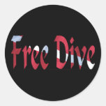 FREE DIVE-Dive for Divers Diving Sticker