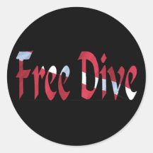 FREE DIVE-Dive for Divers Diving Sticker