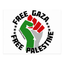 free gaza free palestine postcards