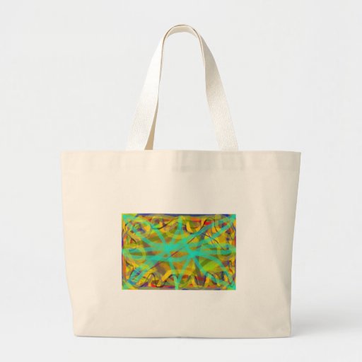free hand abstract computer graphic design tote bag
