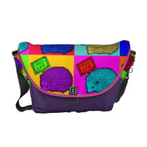 Free Hugs Hedgehog Colourful Pop Art Popart Commuter Bags