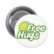 Free Hugs Novelty Button