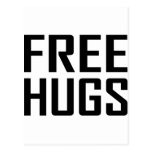 free hugs postcards