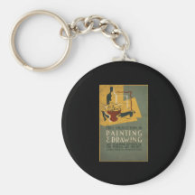 Free Instruction In Painting & Drawing Keychains