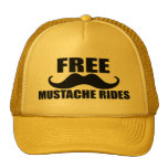 Free moustache ride trucker hat