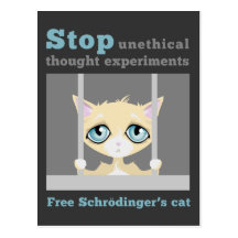 Free Schrodinger's Cat Post Card
