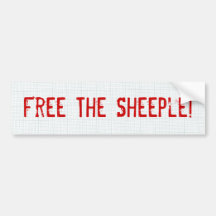 Free The Sheeple! Bumper Sticker
