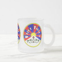 Free Tibet Badge Mugs