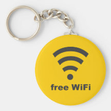 FREE WIFI Vector COMPUTER INTERNET ADVERTISING Key Chain