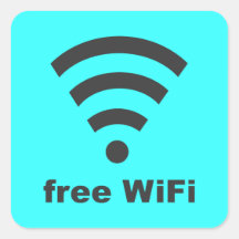 FREE WIFI Vector COMPUTER INTERNET ADVERTISING Sticker