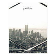 freedom nyc post card