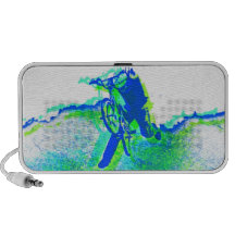 Freestyle BMX Rider in Cool Pop Art Style Mini Speaker