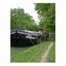 Freight ship postcard
