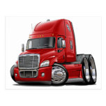 Freightliner Cascadia Red Truck Postcards