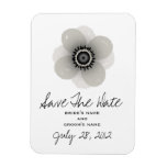 French Anemone Wedding Save The Date Magnet