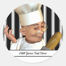 French Bakery Personalised Stickers
