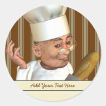 French Bakery Personalised Stickers