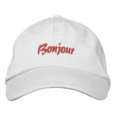 French Baseball Cap Bonjour French Baseball Cap Bonjour