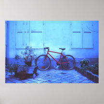French bicycle print