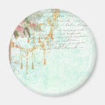 French Bluebird & Tassels Fridge Magnet