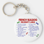 FRENCH BULLDOG Property Laws 2 Keychains