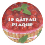 French Cake Plate Strawberry Cake Design
