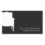 French Chair Interior Designer Business Card