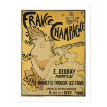 French Champagne Post Cards