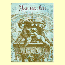 French Cherub Vintage Style Business Profile Cards business cards