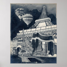 French Collage V1 Negative Print