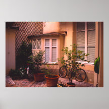 French courtyard posters