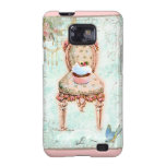 French Cupcake & Victorian Chair Samsung Galaxy Cover