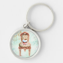 French Cupcake Victorian Style Key Chains