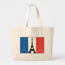 French Flag and Eiffel Tower Bag