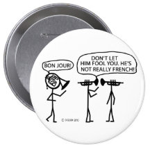 French French Horn Button