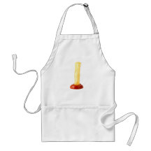 French fri being dipped in ketchup novelty apron